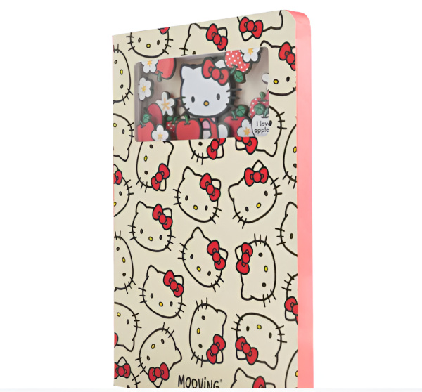 Caderno Premium Hello Kitty Com Camadas Mágicas em Movimento