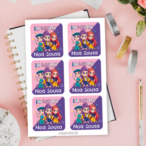 K-POP School Sticker Label