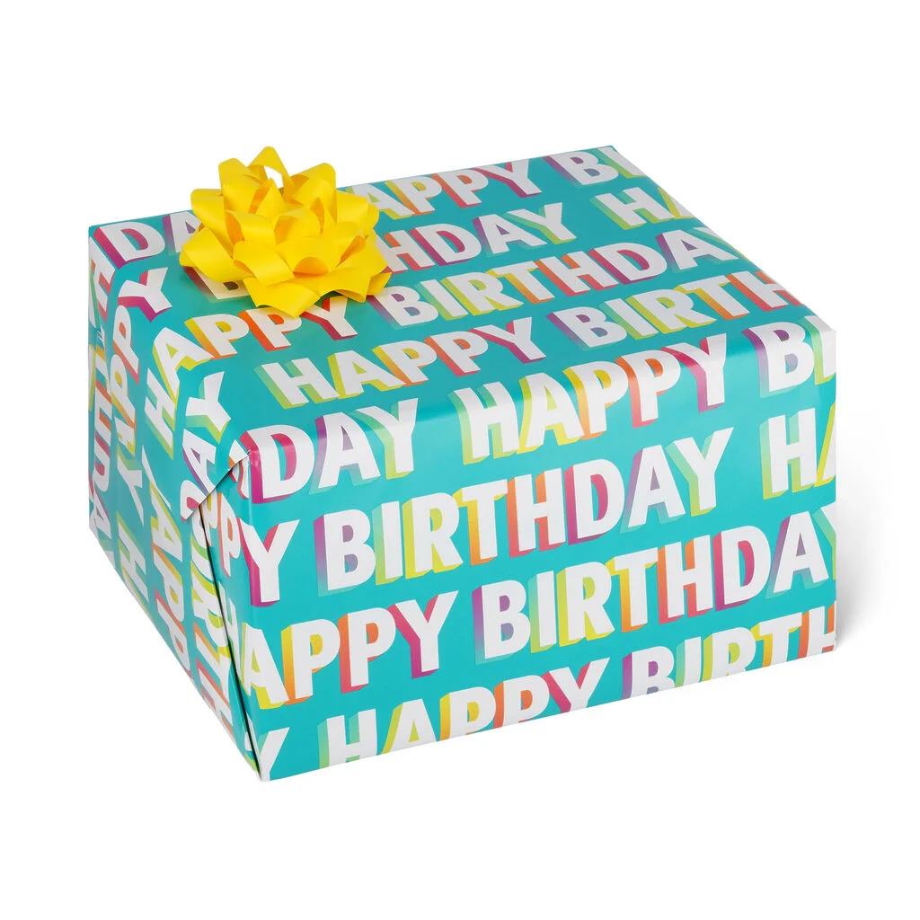 Papel de Embrulho - Feliz Aniversário